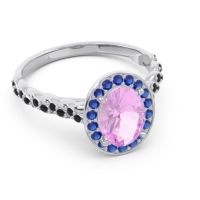 Halo Pave Oval Mahavanna Ring