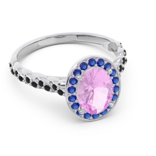 Halo Pave Oval Mahavanna Ring