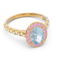 Halo Pave Oval Mahavanna Ring