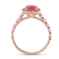 Halo Pave Oval Mahavanna Ring