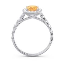 Halo Pave Oval Mahavanna Ring