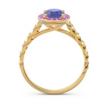 Halo Pave Oval Mahavanna Ring
