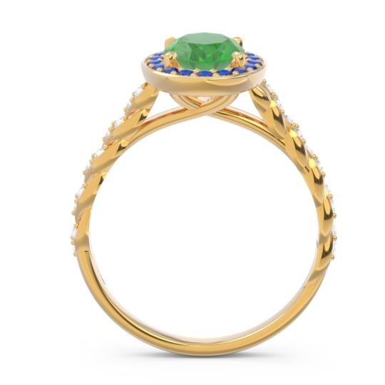 Halo Pave Oval Mahavanna Ring