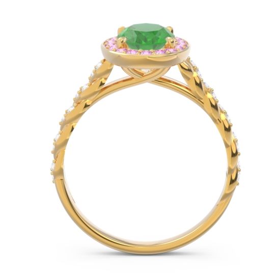 Halo Pave Oval Mahavanna Ring