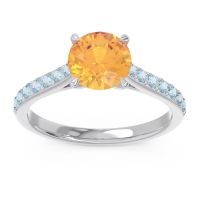 Cathedral Pave Unnata Ring