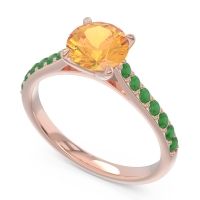 Cathedral Pave Unnata Ring
