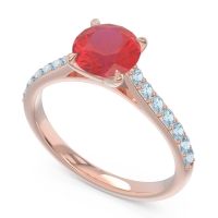 Cathedral Pave Unnata Ring