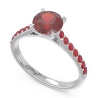 Cathedral Pave Unnata Ring