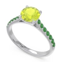 Cathedral Pave Unnata Ring