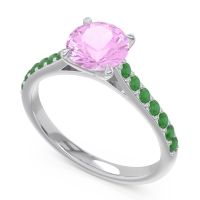 Cathedral Pave Unnata Ring