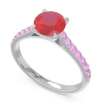 Cathedral Pave Unnata Ring