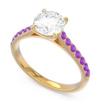 Cathedral Pave Unnata Ring