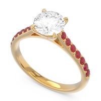 Cathedral Pave Unnata Ring