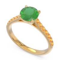 Cathedral Pave Unnata Ring