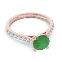 Cathedral Pave Unnata Ring