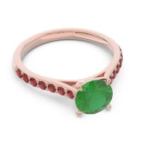 Cathedral Pave Unnata Ring