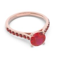 Cathedral Pave Unnata Ring
