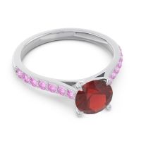 Cathedral Pave Unnata Ring