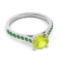 Cathedral Pave Unnata Ring