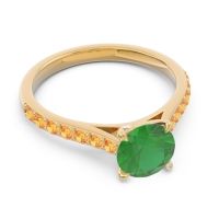 Cathedral Pave Unnata Ring