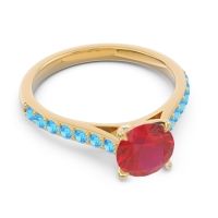 Cathedral Pave Unnata Ring