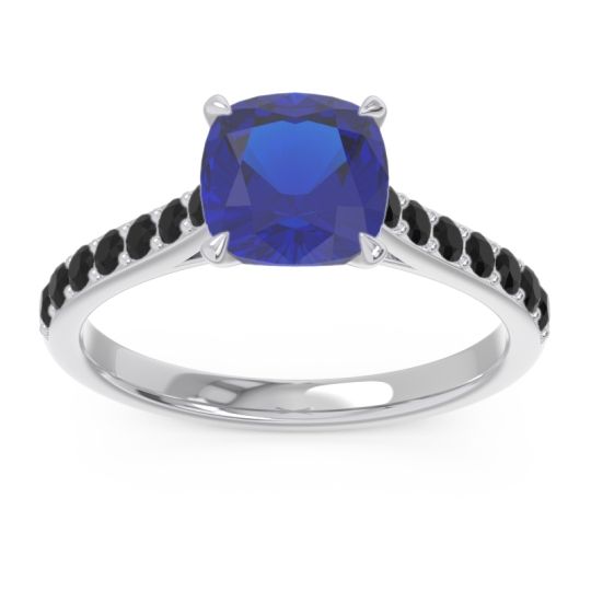 Cathedral Pave Cushion Uttha Ring