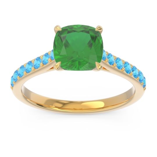 Cathedral Pave Cushion Uttha Ring