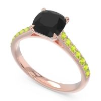 Cathedral Pave Cushion Uttha Ring