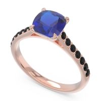 Cathedral Pave Cushion Uttha Ring