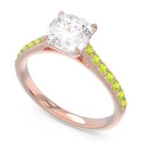 Cathedral Pave Cushion Uttha Ring