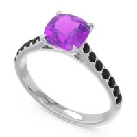 Cathedral Pave Cushion Uttha Ring