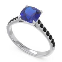 Cathedral Pave Cushion Uttha Ring