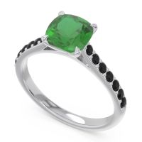 Cathedral Pave Cushion Uttha Ring