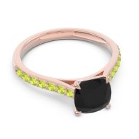 Cathedral Pave Cushion Uttha Ring