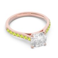Cathedral Pave Cushion Uttha Ring
