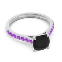 Cathedral Pave Cushion Uttha Ring