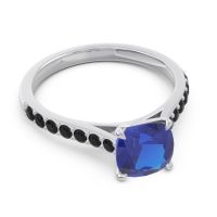 Cathedral Pave Cushion Uttha Ring