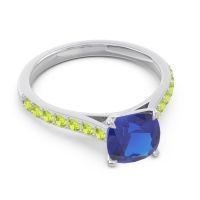 Cathedral Pave Cushion Uttha Ring