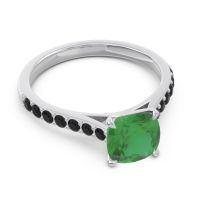 Cathedral Pave Cushion Uttha Ring