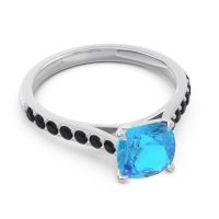 Cathedral Pave Cushion Uttha Ring