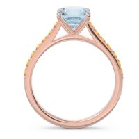 Cathedral Pave Cushion Uttha Ring