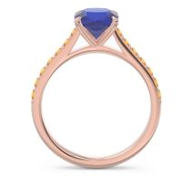 Cathedral Pave Cushion Uttha Ring