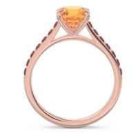 Cathedral Pave Cushion Uttha Ring