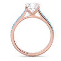 Cathedral Pave Cushion Uttha Ring