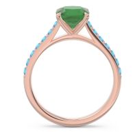 Cathedral Pave Cushion Uttha Ring