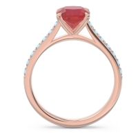 Cathedral Pave Cushion Uttha Ring
