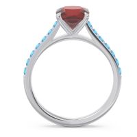 Cathedral Pave Cushion Uttha Ring