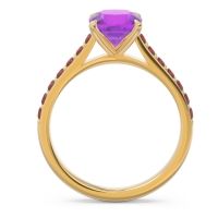 Cathedral Pave Cushion Uttha Ring