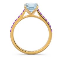 Cathedral Pave Cushion Uttha Ring