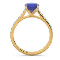 Cathedral Pave Cushion Uttha Ring